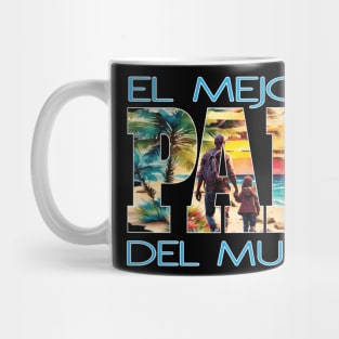 El Mejor Papi Del Mundo Padres Hijos Hispanic Latino Father Mug